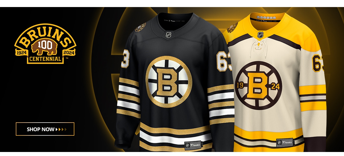 Boston Bruins Primegreen Authentic Adidas 100th Anniversary Home Black  Jersey