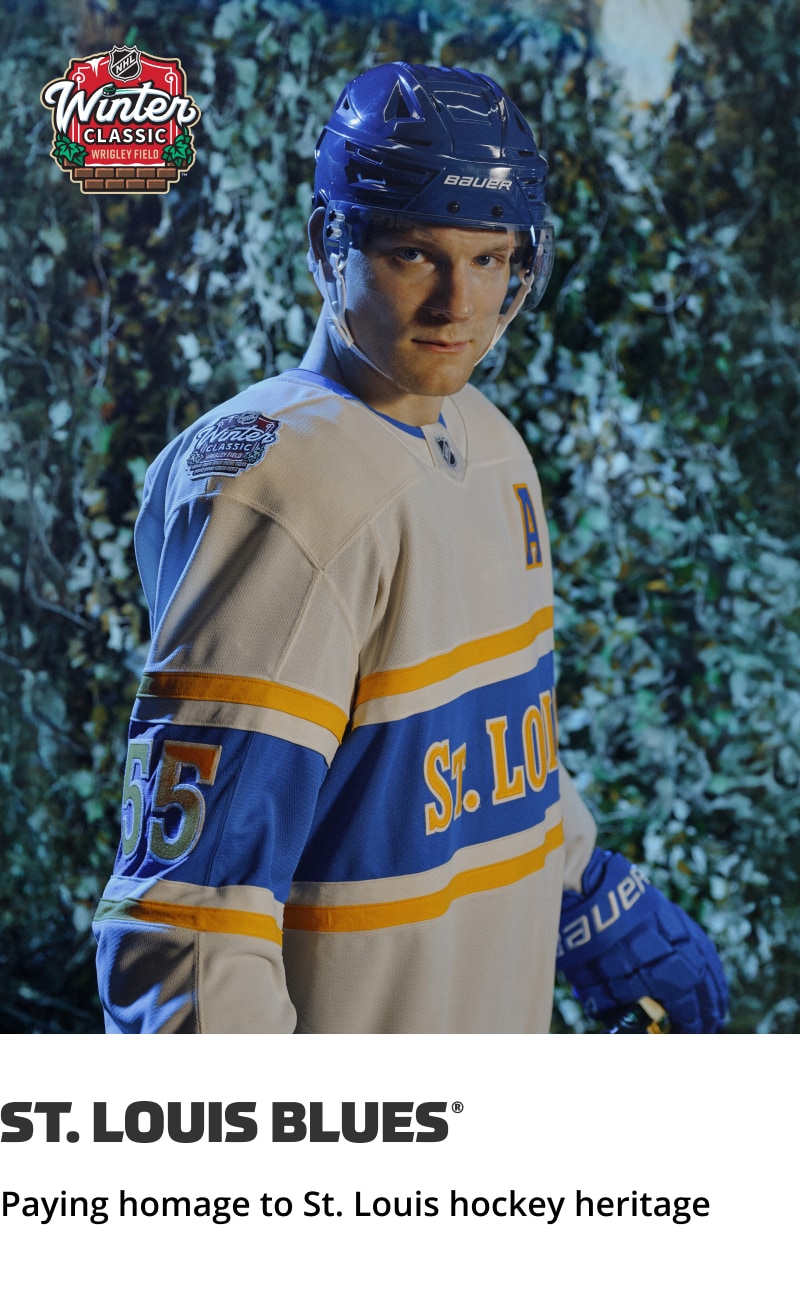 NHL Winter Classic Wrigley Field. St. Louis Blues, Paying homage to St. Louis hockey heritage 